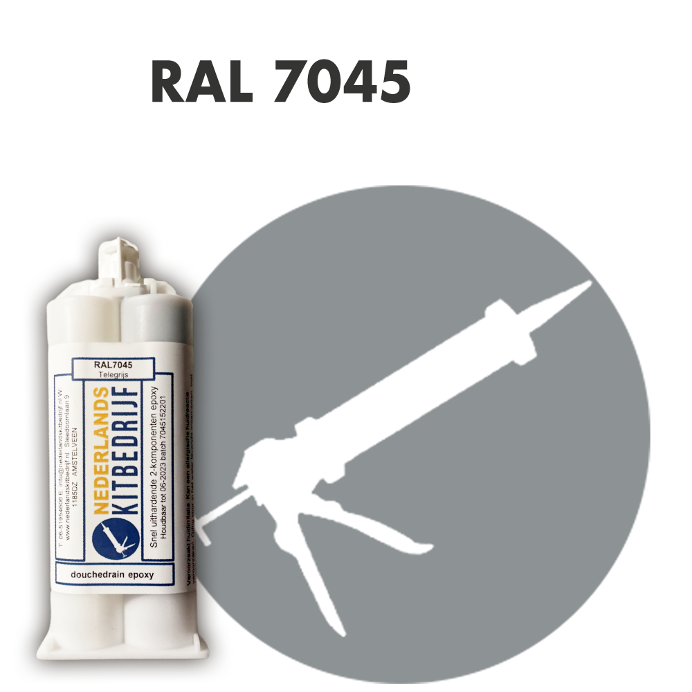Douchedrian epoxy - (RAL7045) (Telegrijs)
